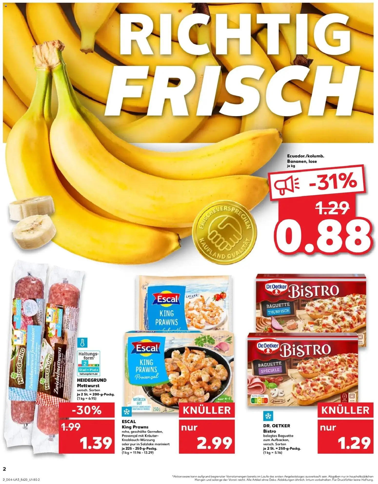 Kaufland prospekt Bielefeld	 – gültig ab 22.01.2026 | Seite: 4 | Produkte: Thunfisch, Baguette