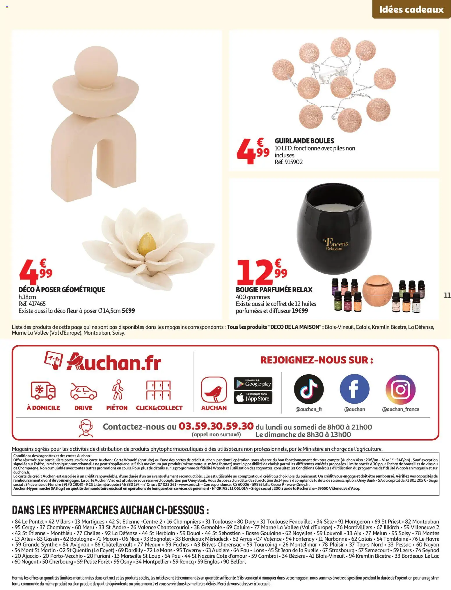 {H1} | Page: 11 | Produits: Diffuseur, Store, Piles