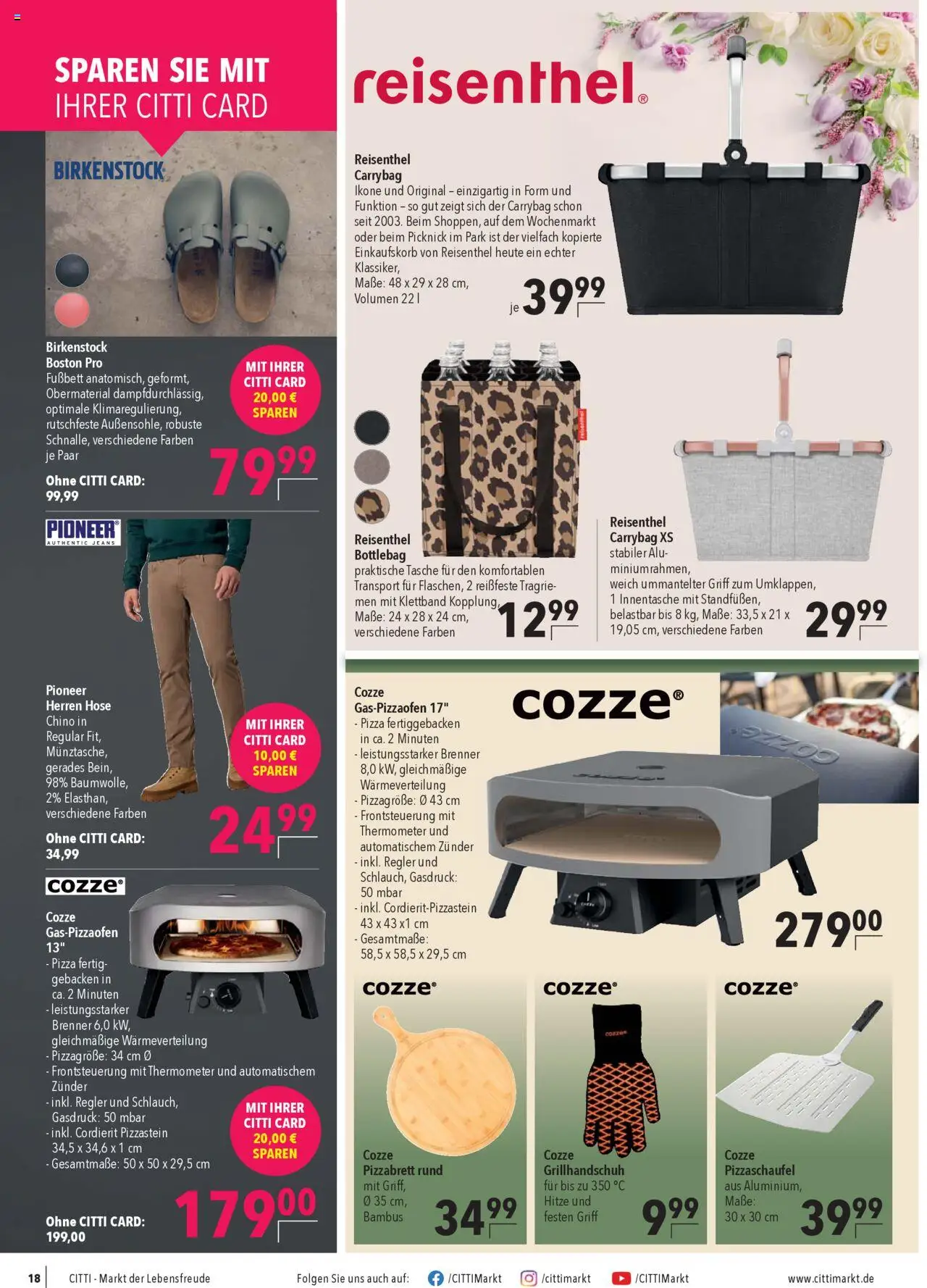 CITTI Markt Prospekt 	 - gültig ab dem 27.08.2025 | Seite: 20 | Produkte: Tasche, Hose, Pizza, Jeans