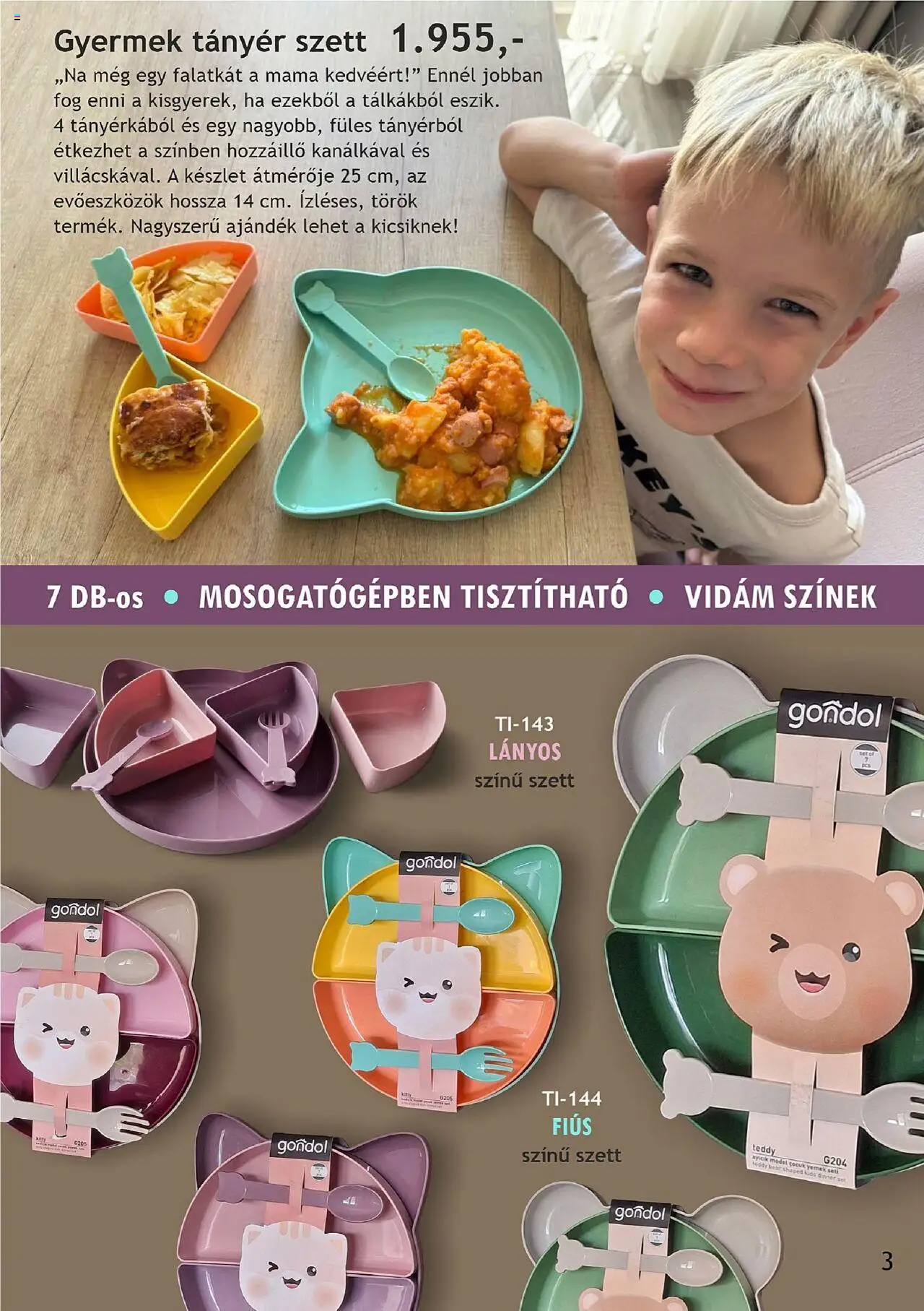 Betly akciós ujság - amely érvényes a következő dátumtól: 03.10.2025 | Oldal: 3 | Termékek: Tányér