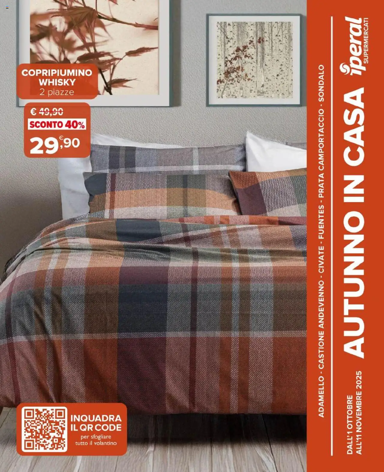 Volantino Iperal del 01.10.2025 | Pagina: 1 | Prodotti: Copripiumino, Whisky