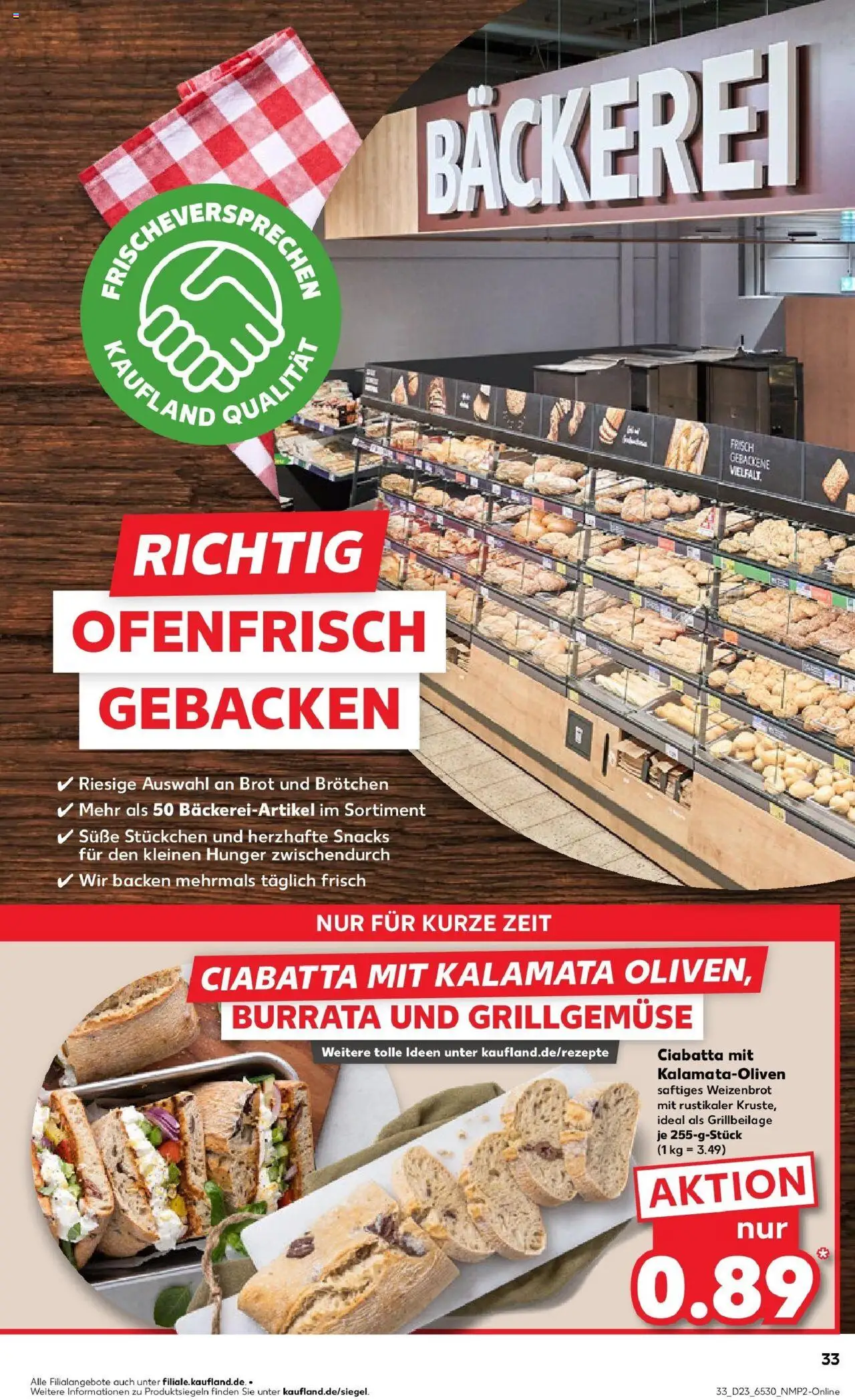 Kaufland prospekt Pasewalk	 - gültig ab dem 09.06.2025 | Seite: 48 | Produkte: Bäckerei, Burrata, Brot
