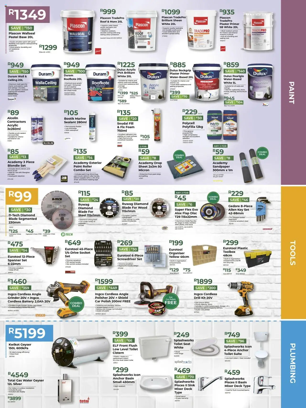 Agrimark Specials │ valid from 20.08.2025 | Page: 7 | Products: Coat, Toilet, Brush, Plaster