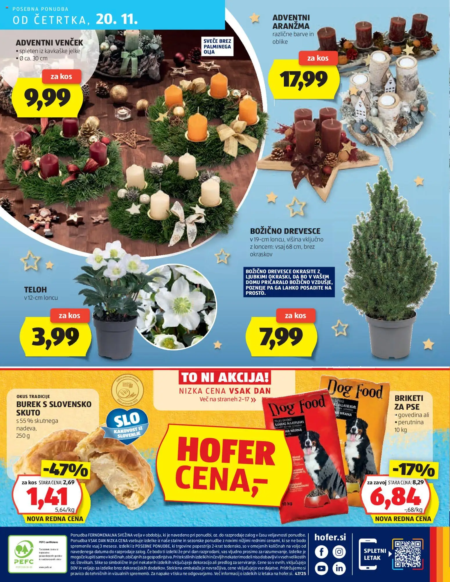 Novi Hofer katalog ponudbe – veljaven od 13.11.2025 | Stran: 40 | Izdelki: Kos, Svece