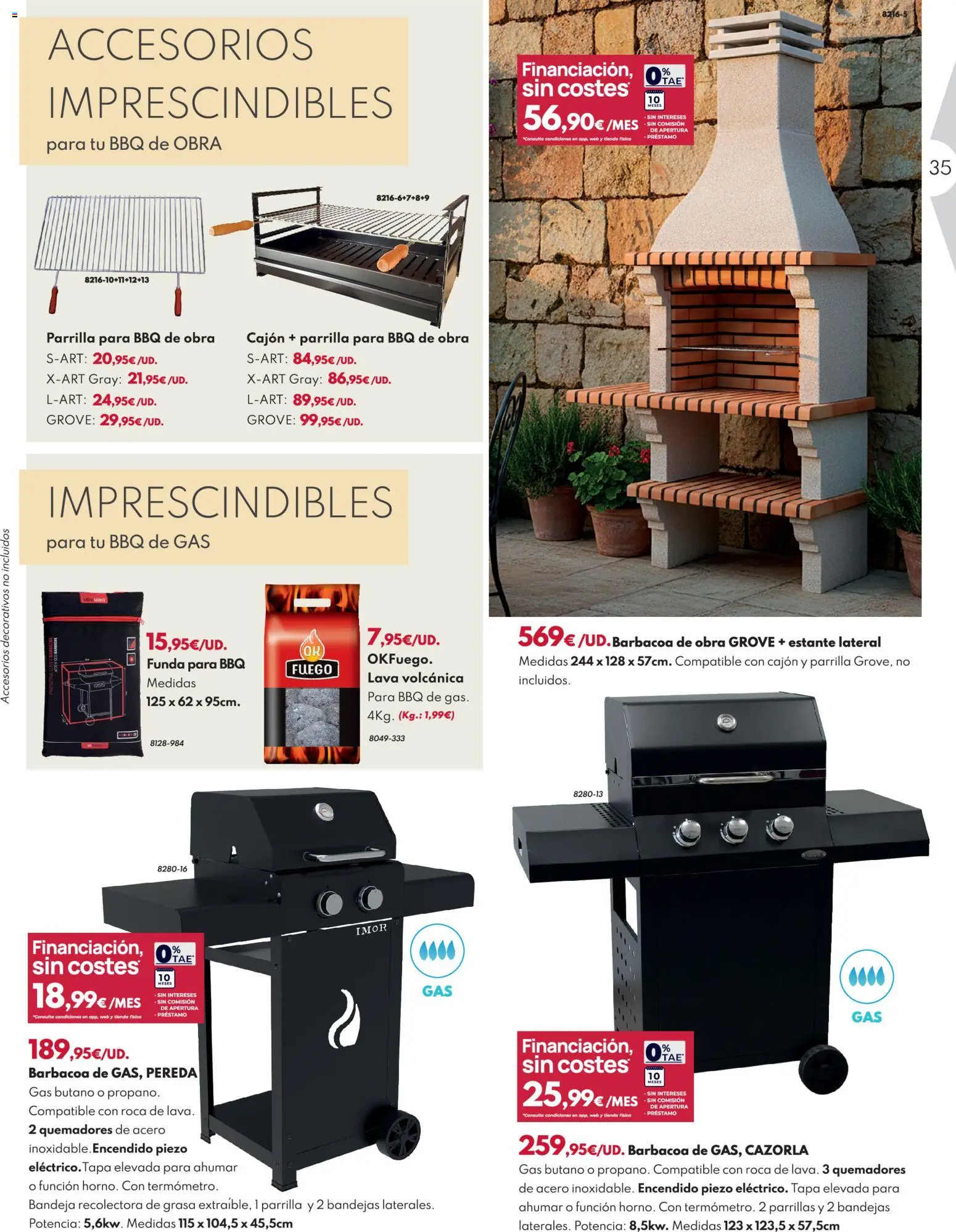 BricoCentro folleto │ válido desde el 23.03.2026 | Página: 35 | Productos: Funda, Barbacoa, Bandeja, Estante