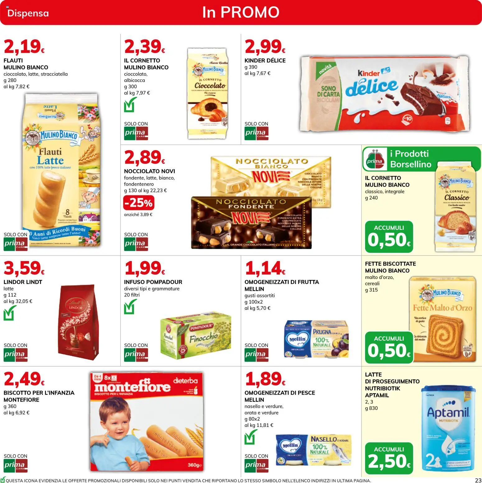 Volantino Basko del 13.01.2026 | Pagina: 23 | Prodotti: Cereali, Frutta, Latte, Nocciole