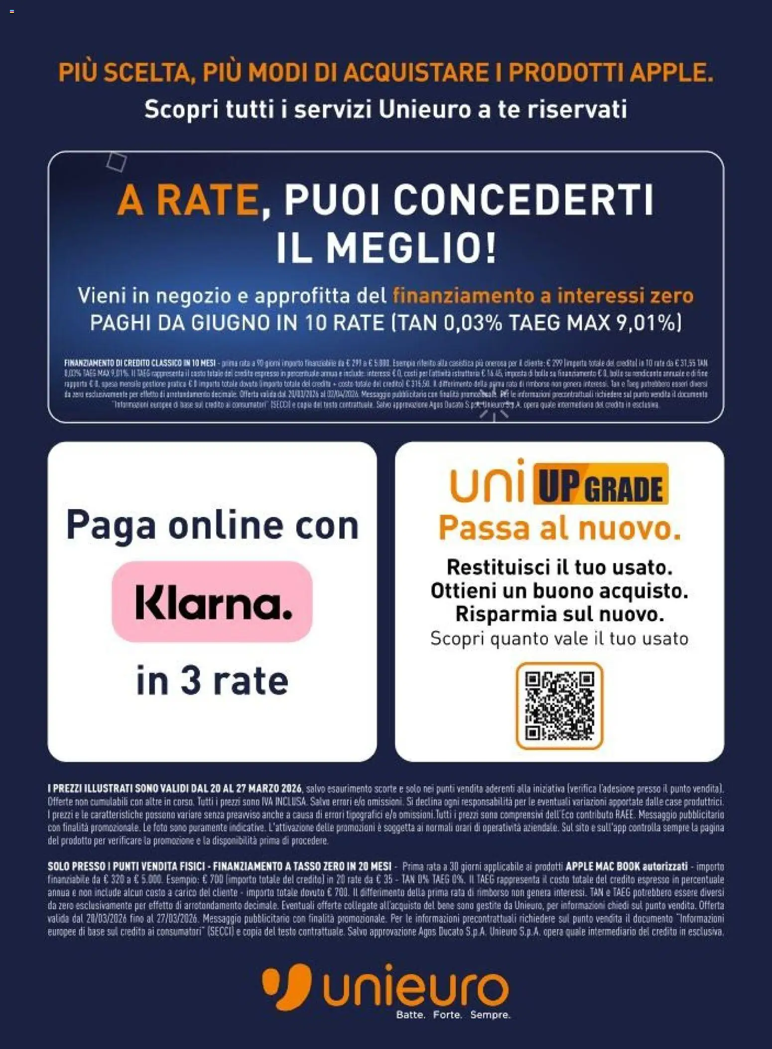 Volantino Unieuro del 20.03.2026 | Pagina: 19 | Prodotti: Tè, Ipad