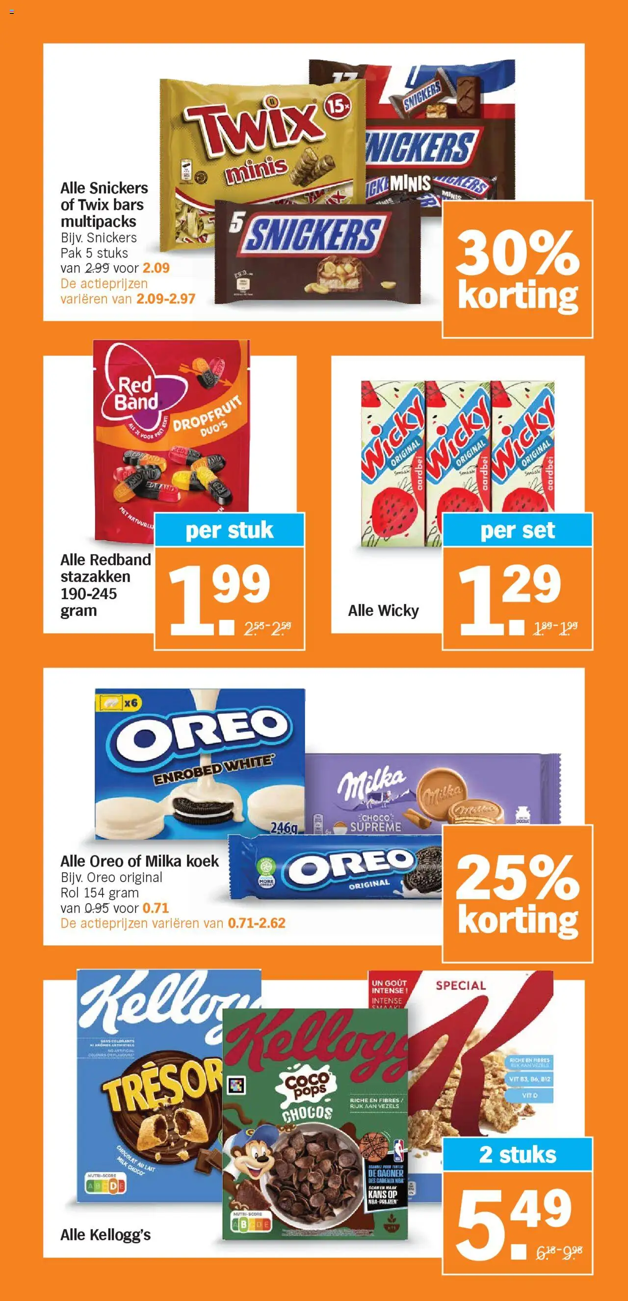  | Pagina: 26 | Producten: Oreo, Twix, Snickers, Aardbei