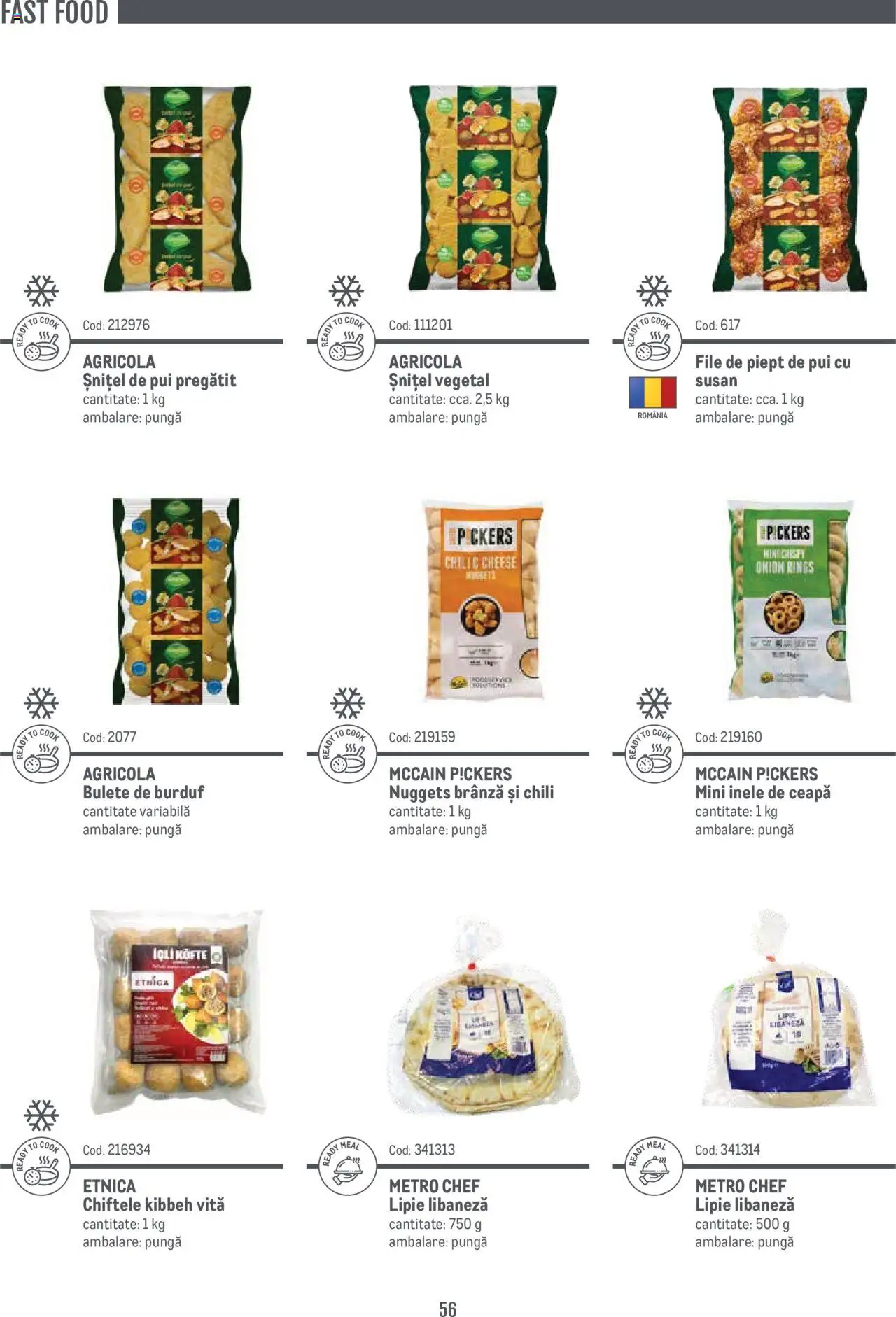 Noul catalog Metro – valabil de la 14.11.2024 | Pagină: 56 | Produse: Pungă, Brânză, Chiftele, Ceapă