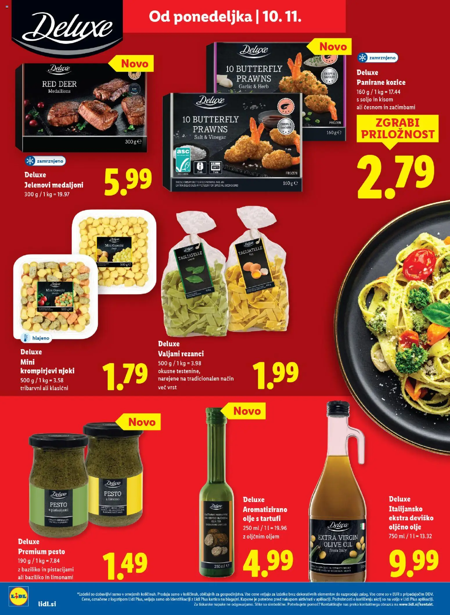 Novi Lidl katalog ponudbe – veljaven od 06.11.2025 | Stran: 54 | Izdelki: Rezanci, Pesto, Olive, Njoki