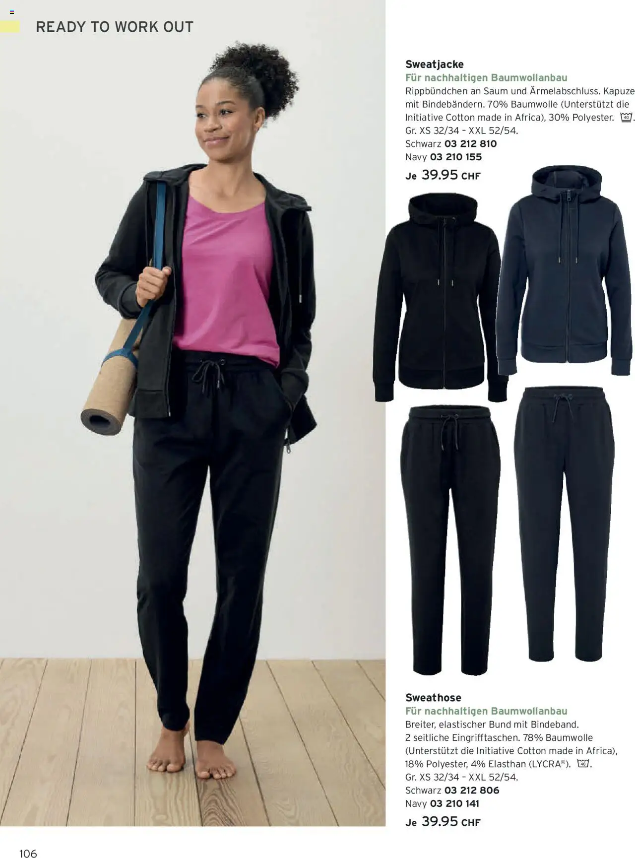 Tchibo Aktionen Herbst – gültig ab 24.09.2025 | Seite: 106 | Produkte: Sweathose, Sweatjacke