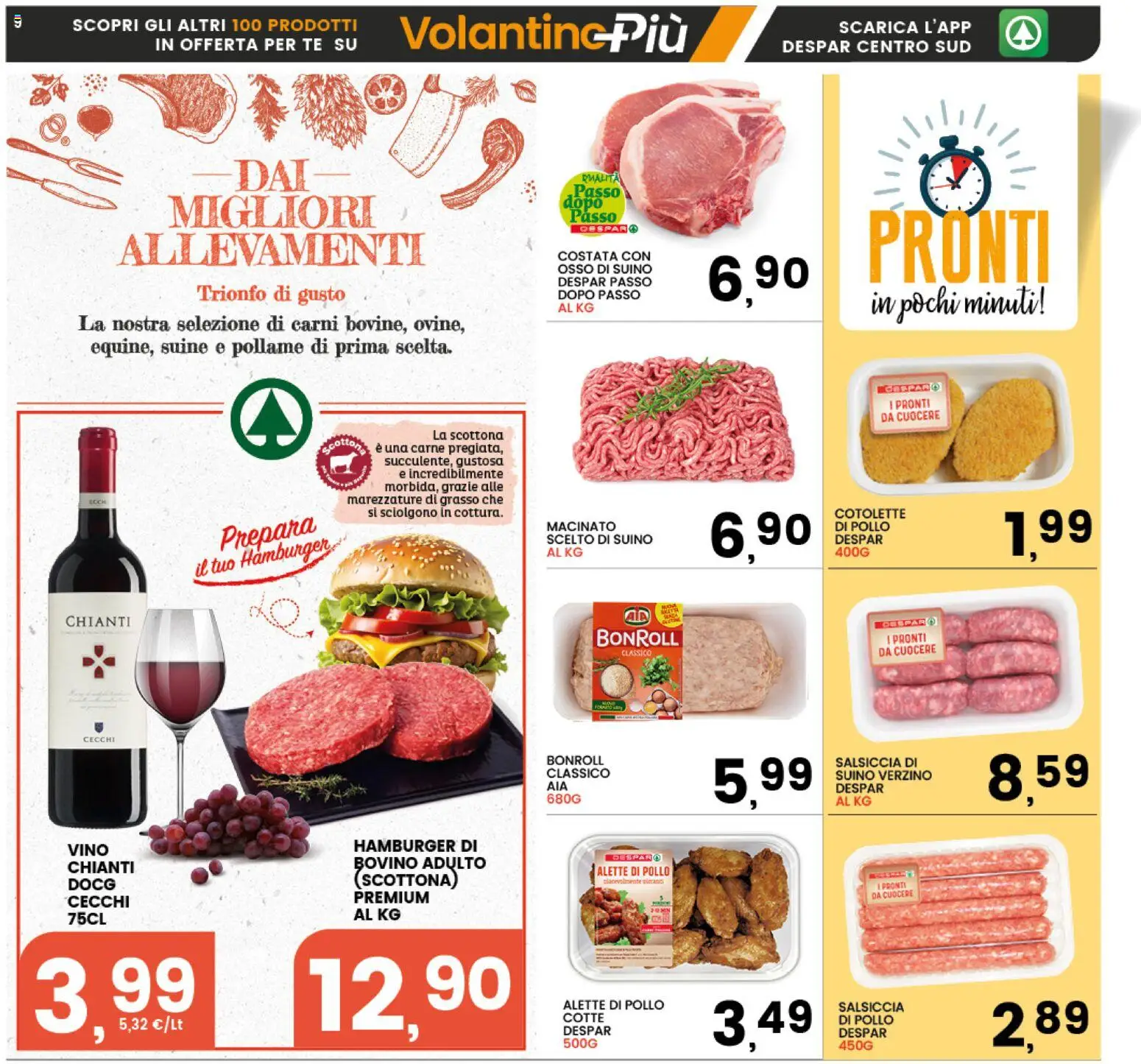 Volantino Interspar del 17.11.2025 | Pagina: 9 | Prodotti: Bovino, Pollo, Tè, Suino