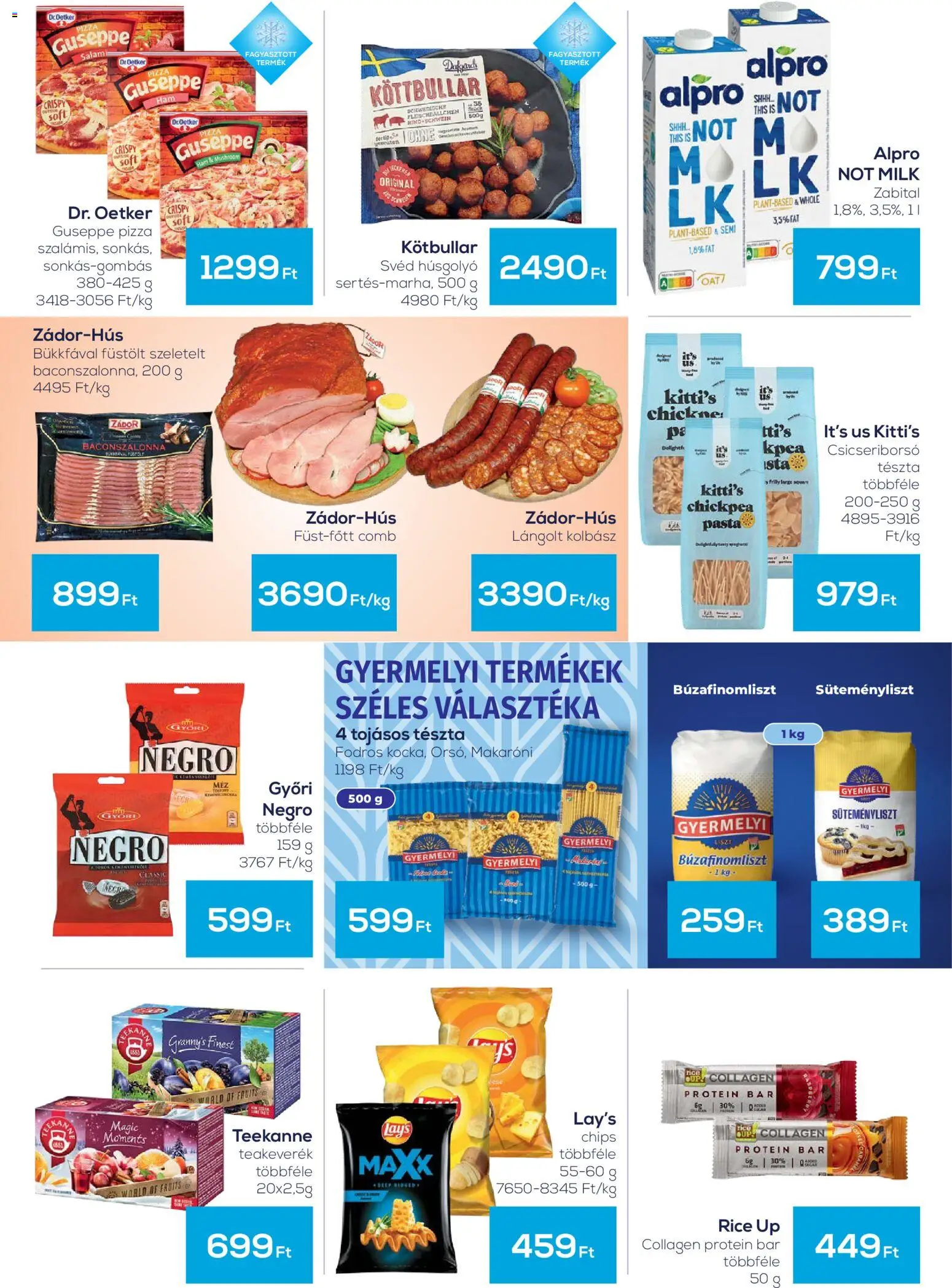 G'Roby akciós ujság - amely érvényes a következő dátumtól: 13.11.2025 | Oldal: 2 | Termékek: Chips, Alpro, Protein, Pizza