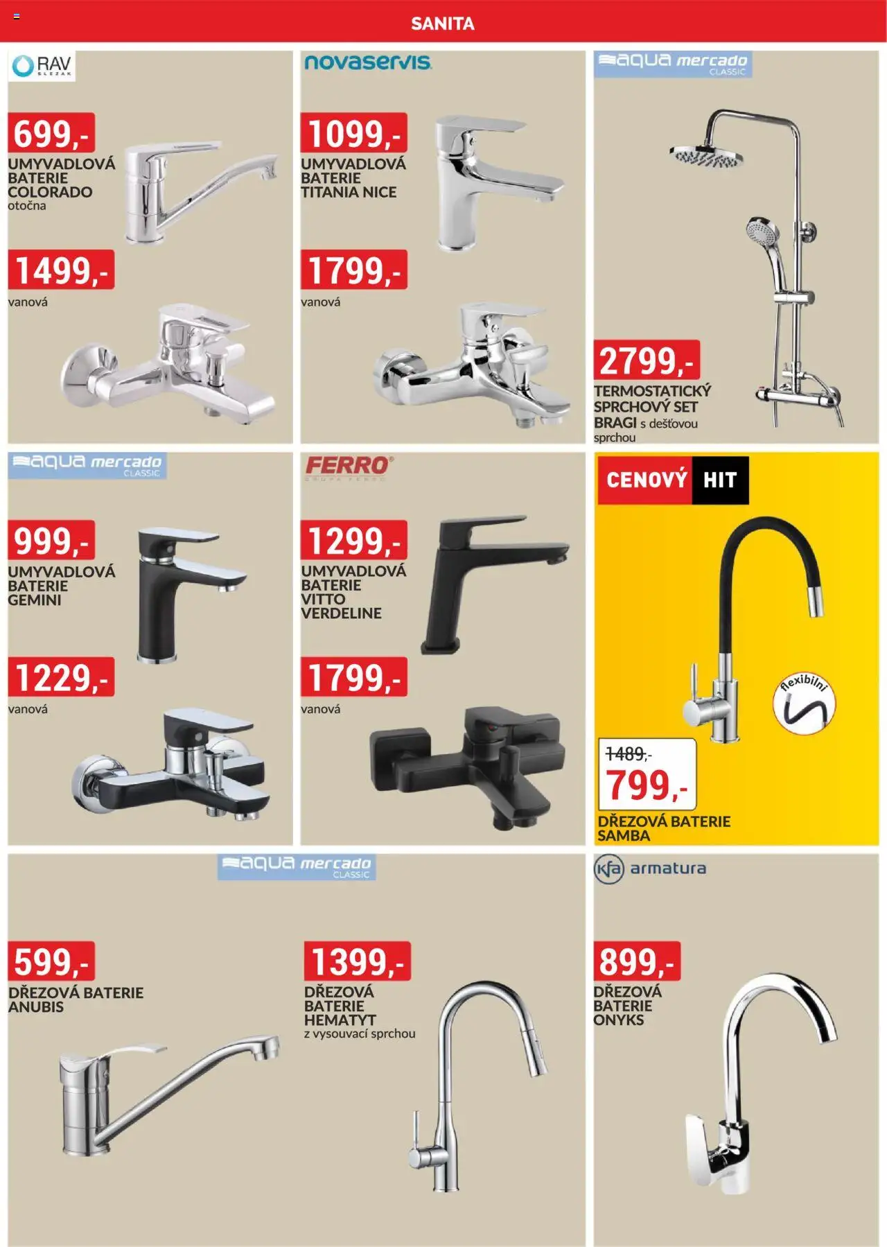 BAUMAX leták od 01.08.2025 | Strana: 32 | Produkty: Dřezová baterie, Baterie