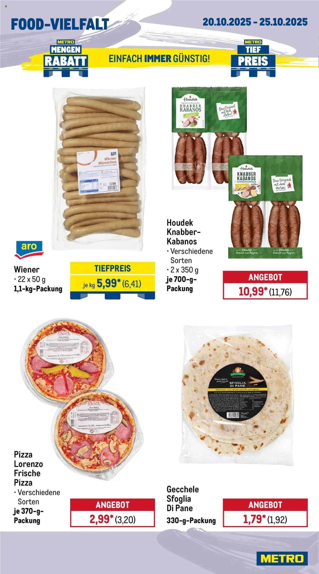 Metro Prospekt 	 – gültig ab 20.10.2025 | Seite: 12 | Produkte: Käse, Pane, Salami, Pizza