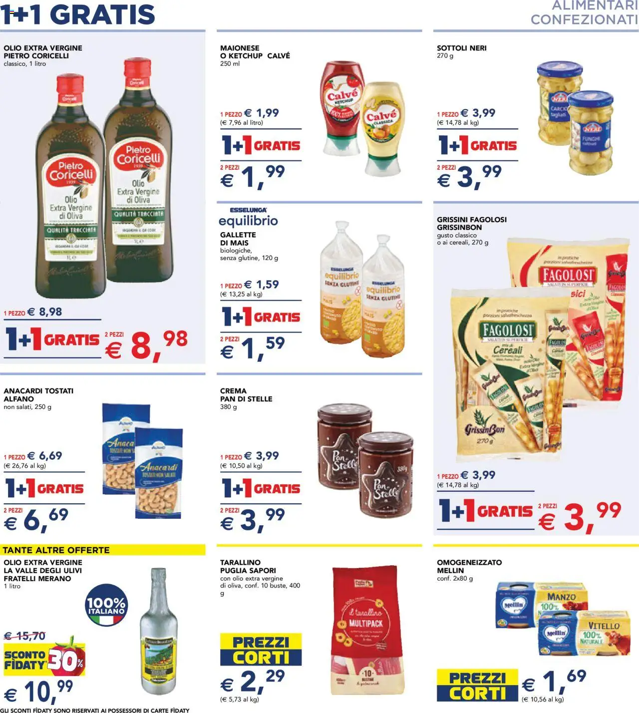 Volantino Esselunga S del 28.08.2025 | Pagina: 6 | Prodotti: Manzo, Ketchup, Olio extra vergine, Mais