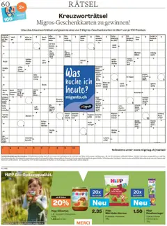 Migros Magazin – gültig ab 16.09.2025 | Seite: 60 | Produkte: Salz, Wasser, Wurst, Presse