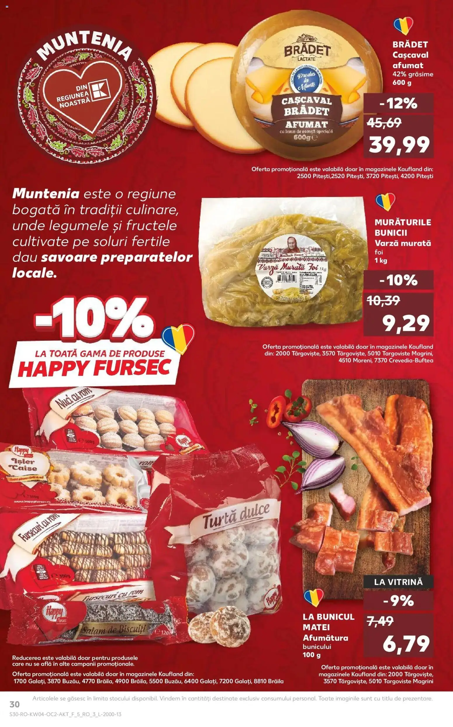 Noul catalog Kaufland – valabil de la 21.01.2026 | Pagină: 30 | Produse: Salam, Rom, Biscuiți, Ahtapot
