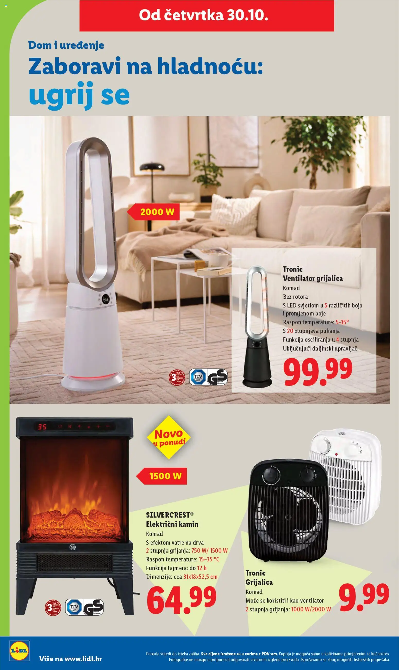 Lidl katalog | vrijedi od 27.10.2025 | Stranica: 42 | Proizvodi: Ventilator, Kamin