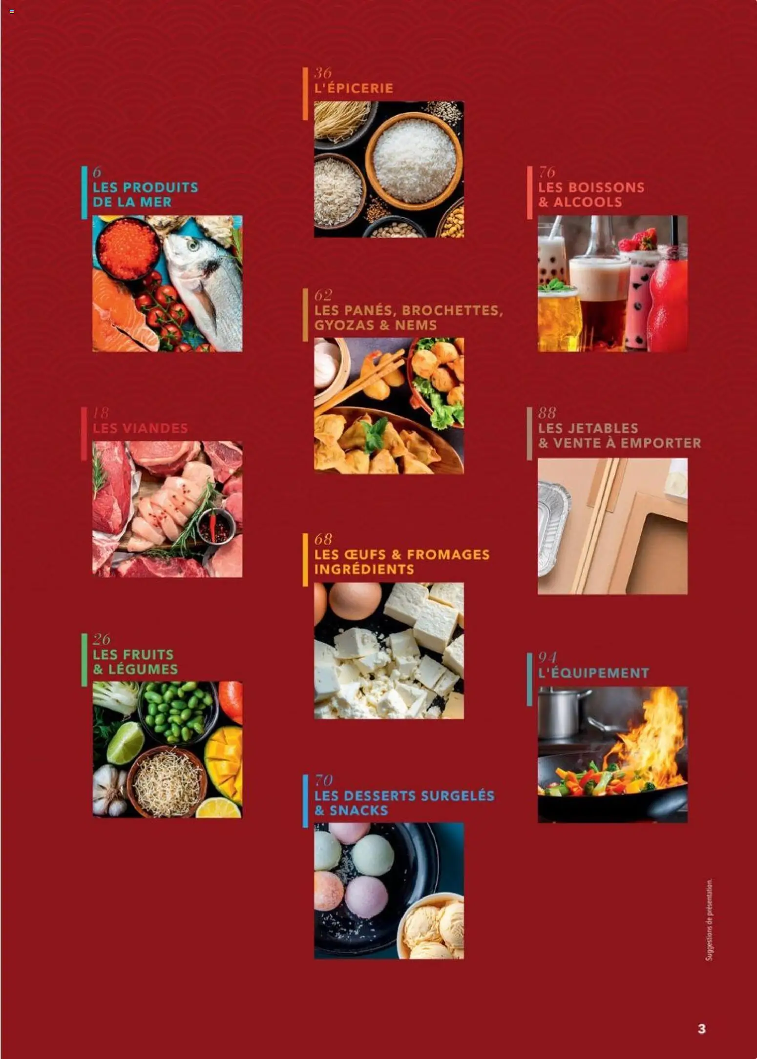 {H1} | Page: 3 | Produits: Alcools, Œufs