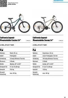 Jumbo Aktionen Dein Velo 2025 ab 21.02.2025 gültig | Seite: 41 | Produkte: Mountainbike, Gewicht