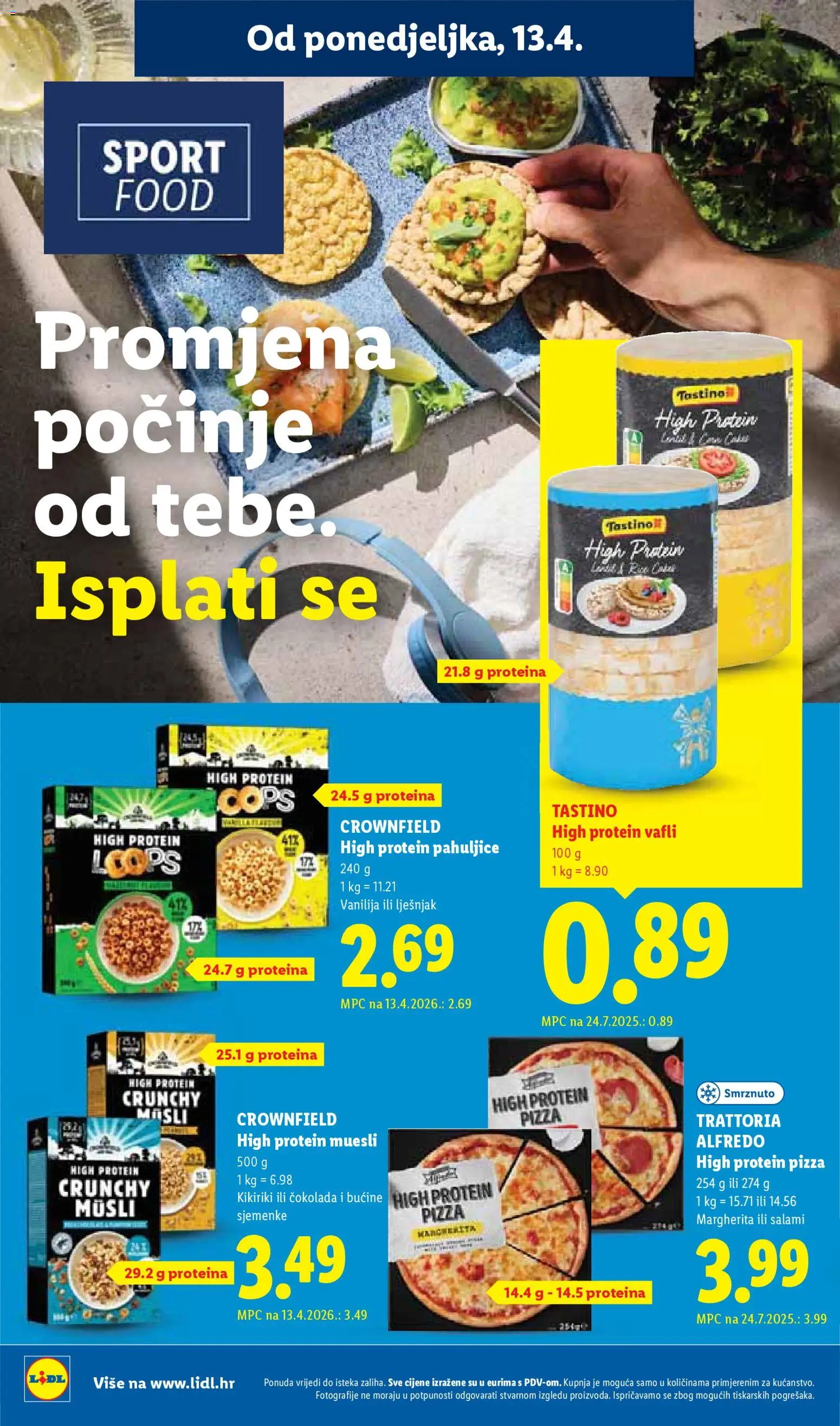 Lidl katalog | vrijedi od 13.04.2026 | Stranica: 18 | Proizvodi: Pizza, Musli, Vafli, Sjemenke