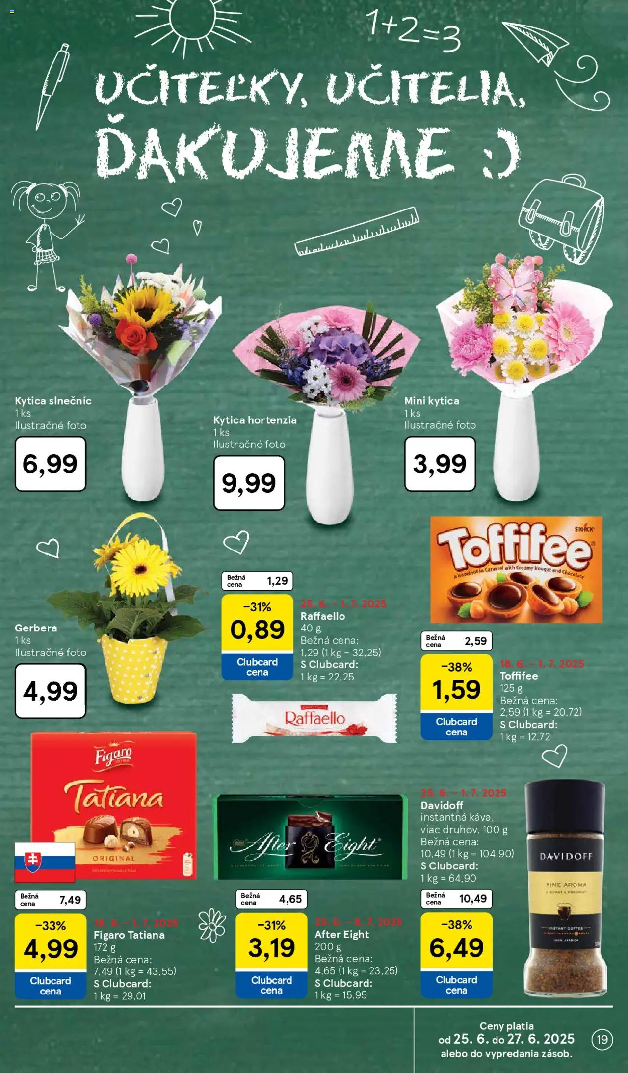 Tesco Hypermarket - leták │ platný od 25.06.2025 | Strana: 19 | Produkty: Davidoff, Toffifee