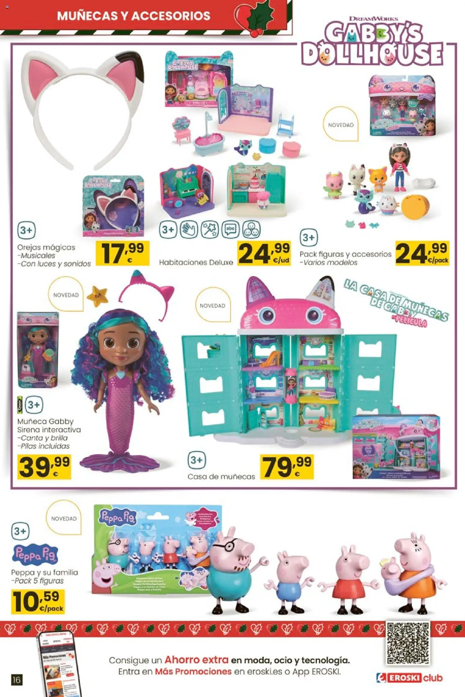 Eroski - Juguetes │ válido desde el 06.11.2025 | Página: 16 | Productos: Muñeca, Casa de muñecas