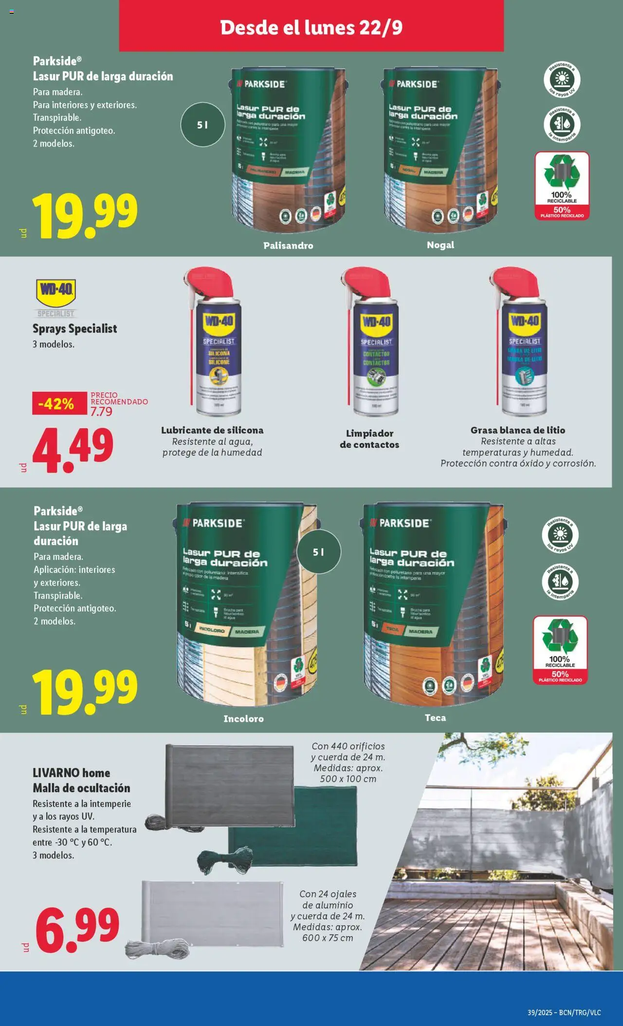 Lidl folleto de bazar │ válido desde el 22.09.2025 | Página: 17 | Productos: Noodles αυγού