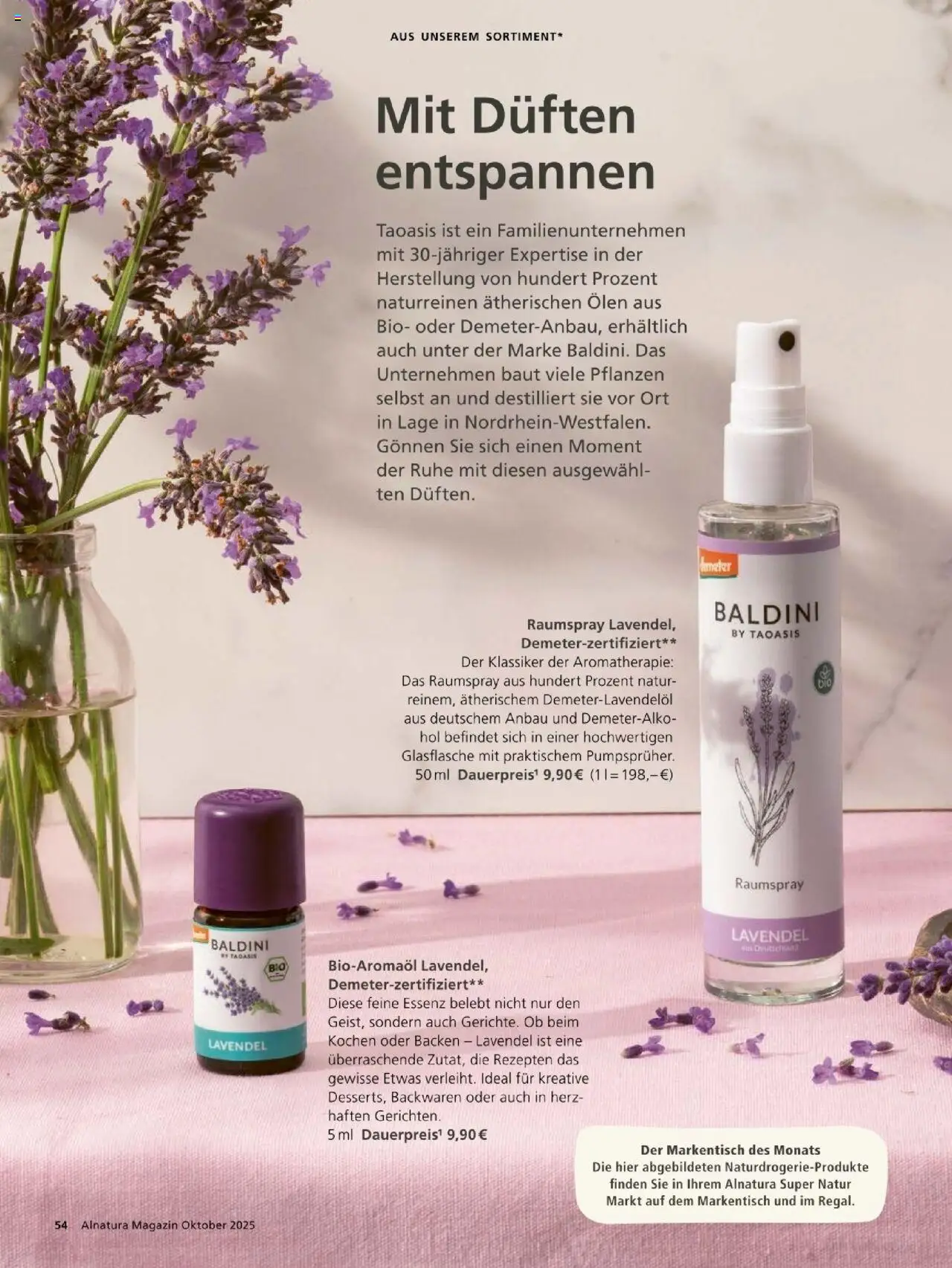 Alnatura Prospekt – gültig ab 01.10.2025 | Seite: 54 | Produkte: Lavendel