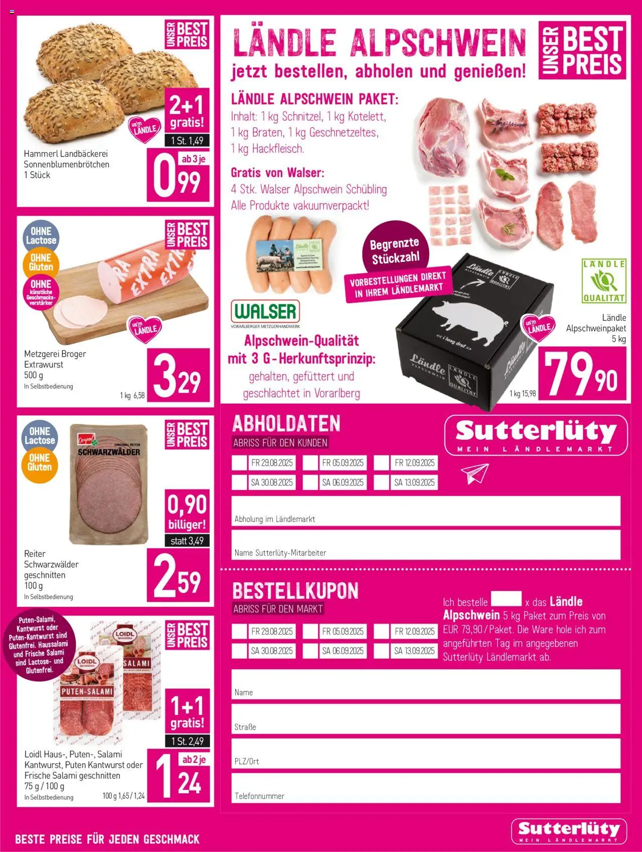 Sutterlüty Flugblatt gültig ab 21.08.2025 | Seite: 7 | Produkte: Salami