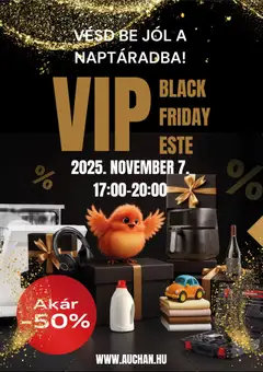 Auchan Black Friday - amely érvényes a következő dátumtól: 07.11.2025