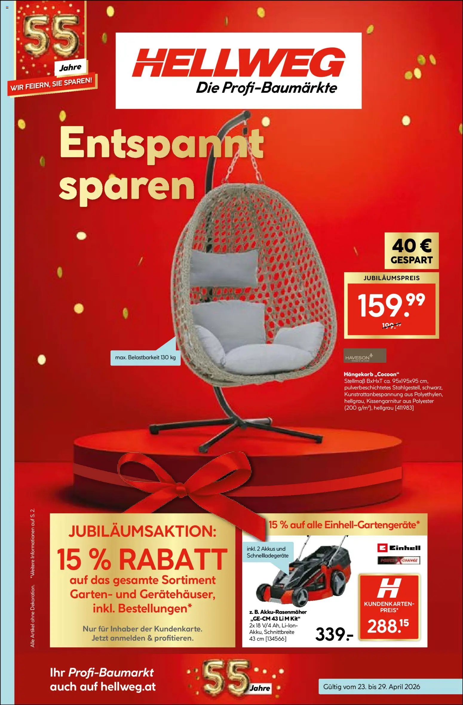 HELLWEG Flugblatt gültig ab 23.04.2026 | Seite: 1