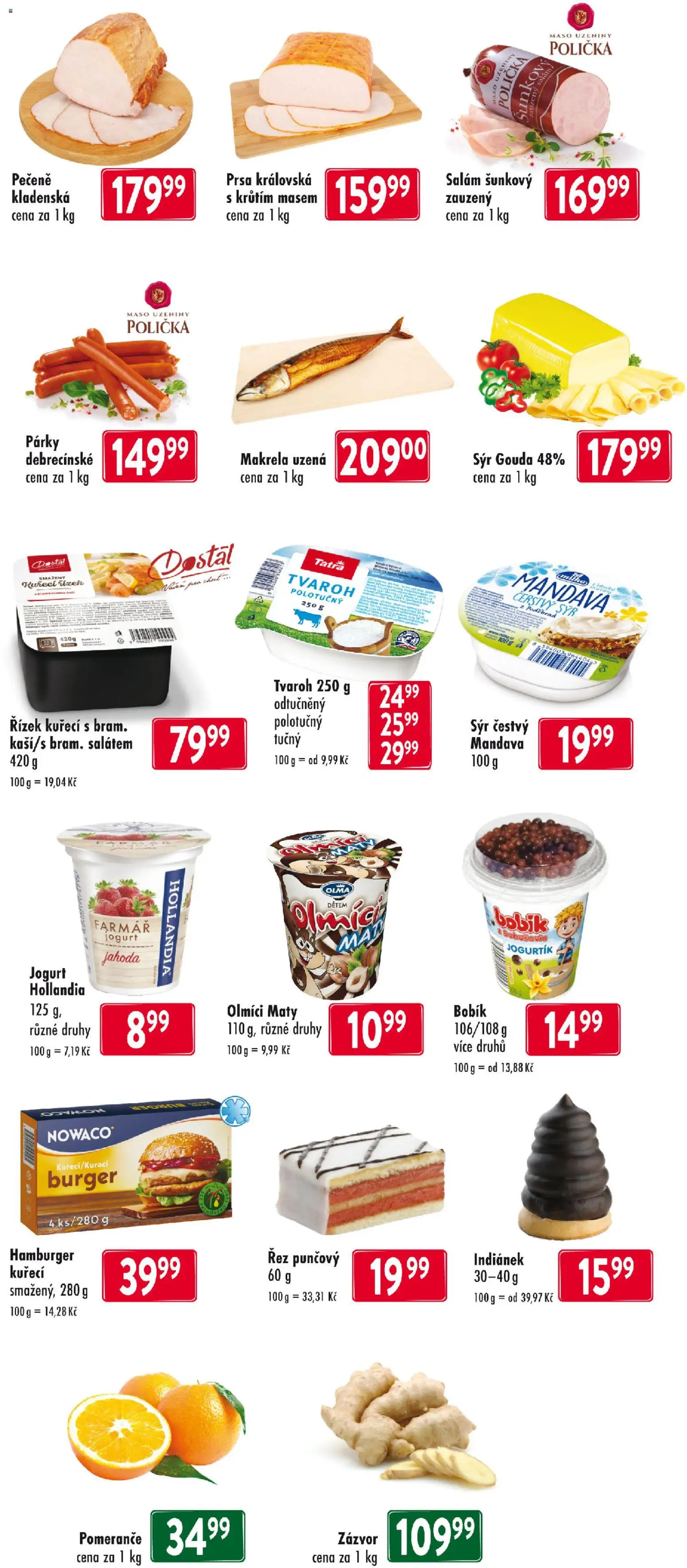 Astur & Qanto leták od 29.01.2026 | Strana: 2 | Produkty: Salám, Pomeranče, Párky, Uzeniny