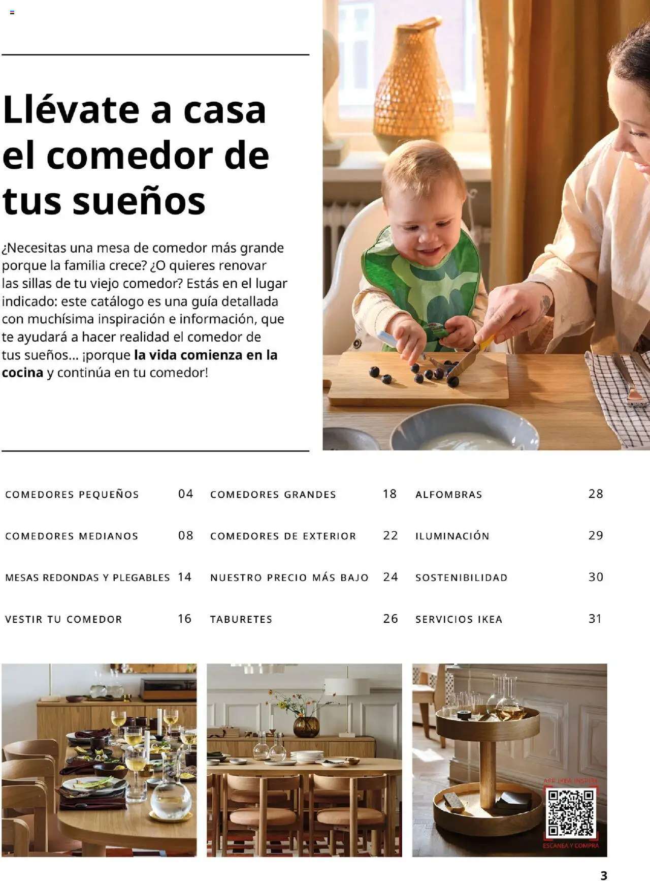 Catálogo IKEA Comedores │ válido desde el 01.09.2025 | Página: 3 | Productos: Té, Cocina, Galette de chaise, Mesa