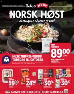 Forhåndsvisning av Meny Norsk Høst Helgo gyldig fra 16.10.2025