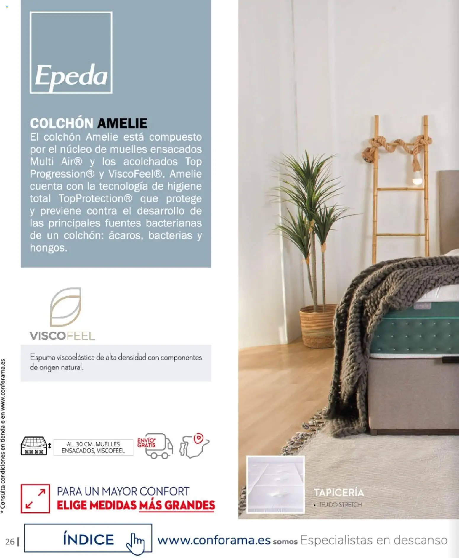 Conforama - Guía de Descanso 2026 │ válido desde el 05.02.2026 | Página: 26 | Productos: Colchon