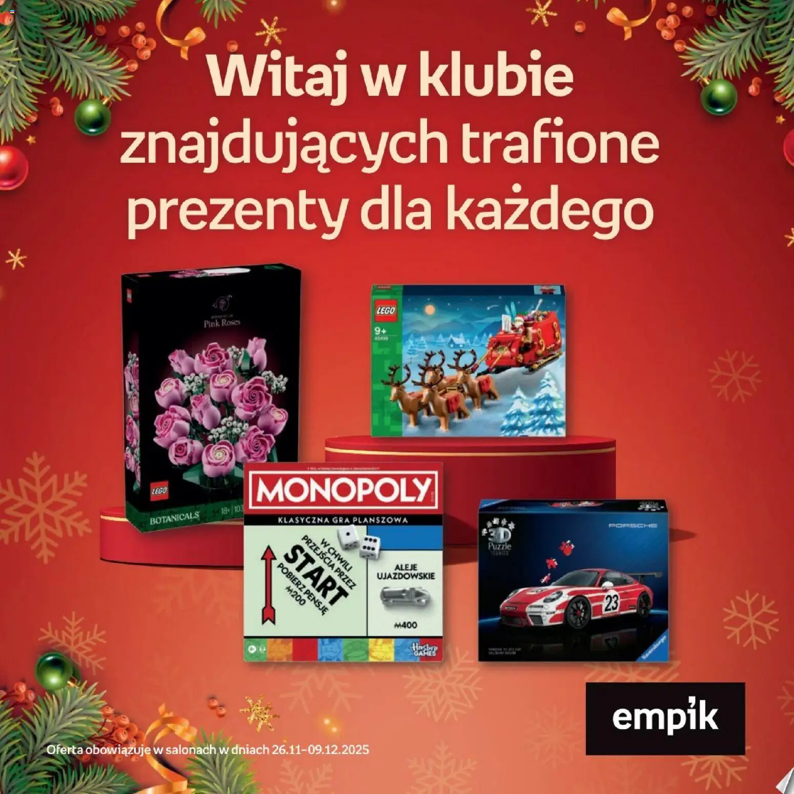 Empik promocje - Xmas Zabawki od 26.11.2025 | Strona: 1 | Produkty: Gra, Lego