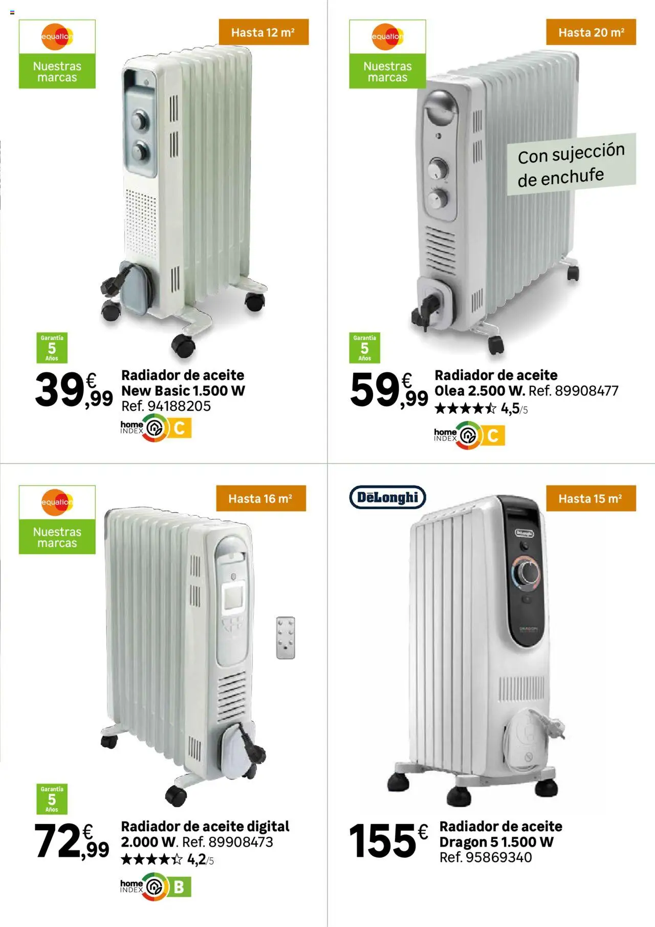 Leroy Merlin catálogo │ válido desde el 21.10.2025 | Página: 63 | Productos: Aceite, Enchufe, Radiador