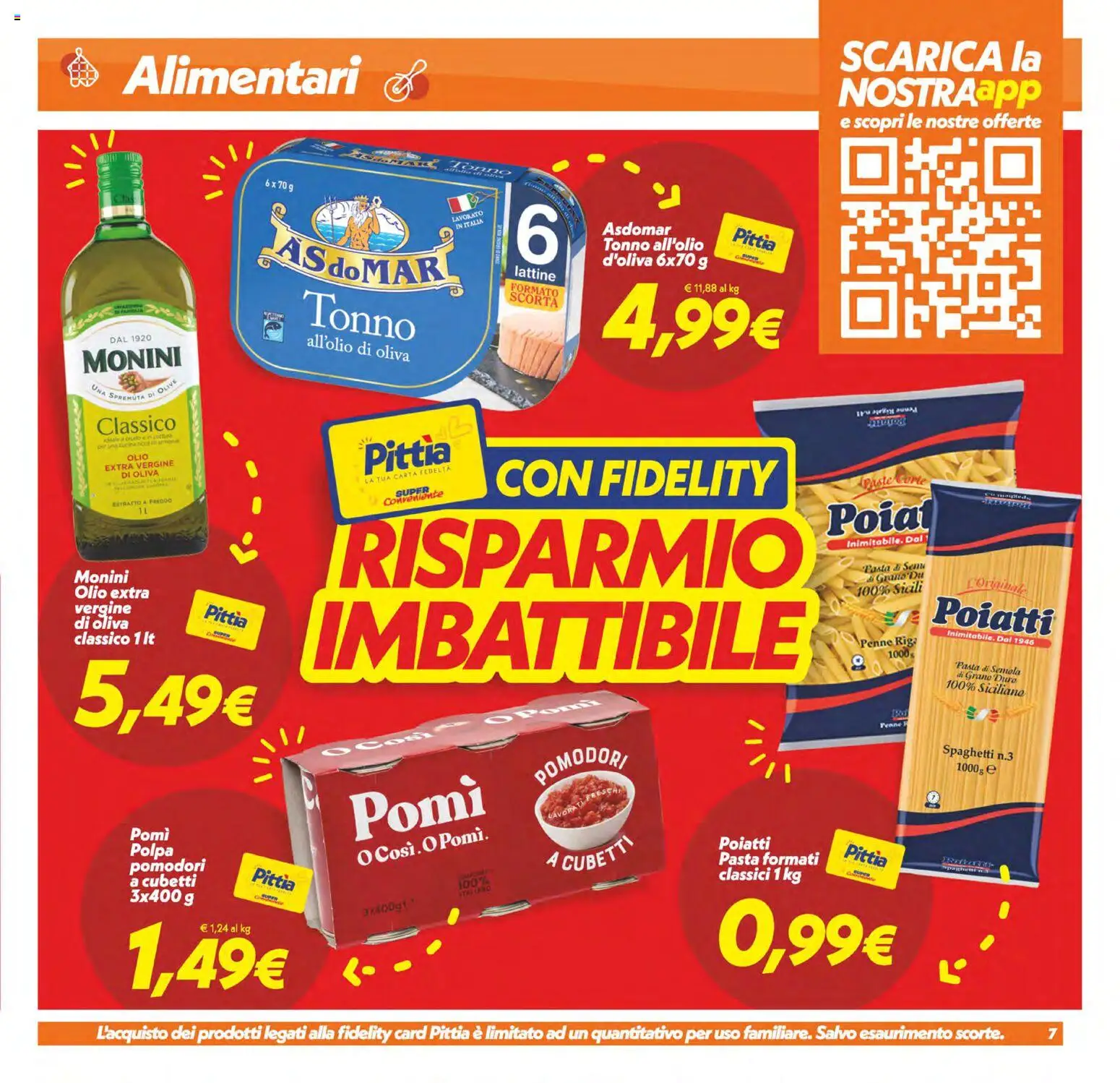 Volantino SuperConveniente del 03.02.2026 | Pagina: 7 | Prodotti: Olive, Pomodori, Tonno, Penne