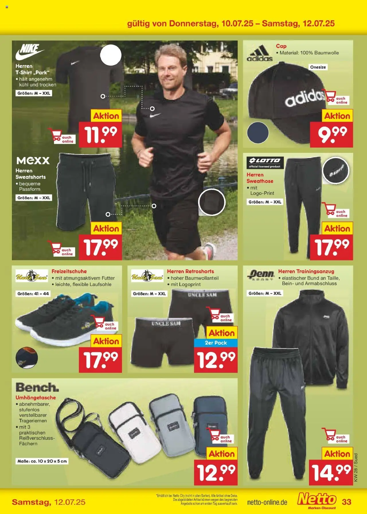 Netto Marken-Discount prospekt Lahnau	 - gültig ab dem 07.07.2025 | Seite: 49 | Produkte: Sweathose, T-Shirt, Sweatshorts