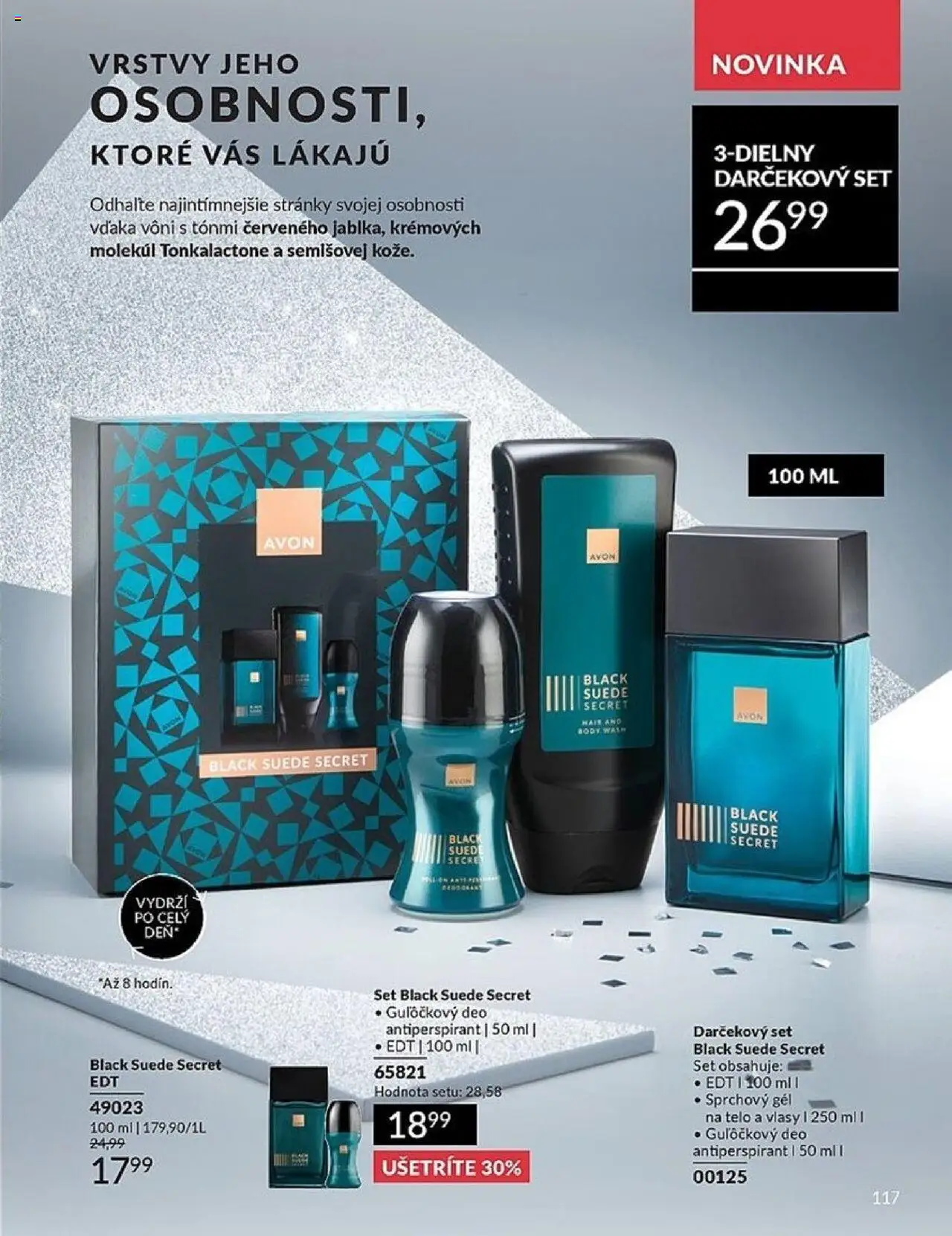 Nové Avon akcie – leták je platný od 01.10.2025 | Strana: 117 | Produkty: Sprchový gél, Antiperspirant