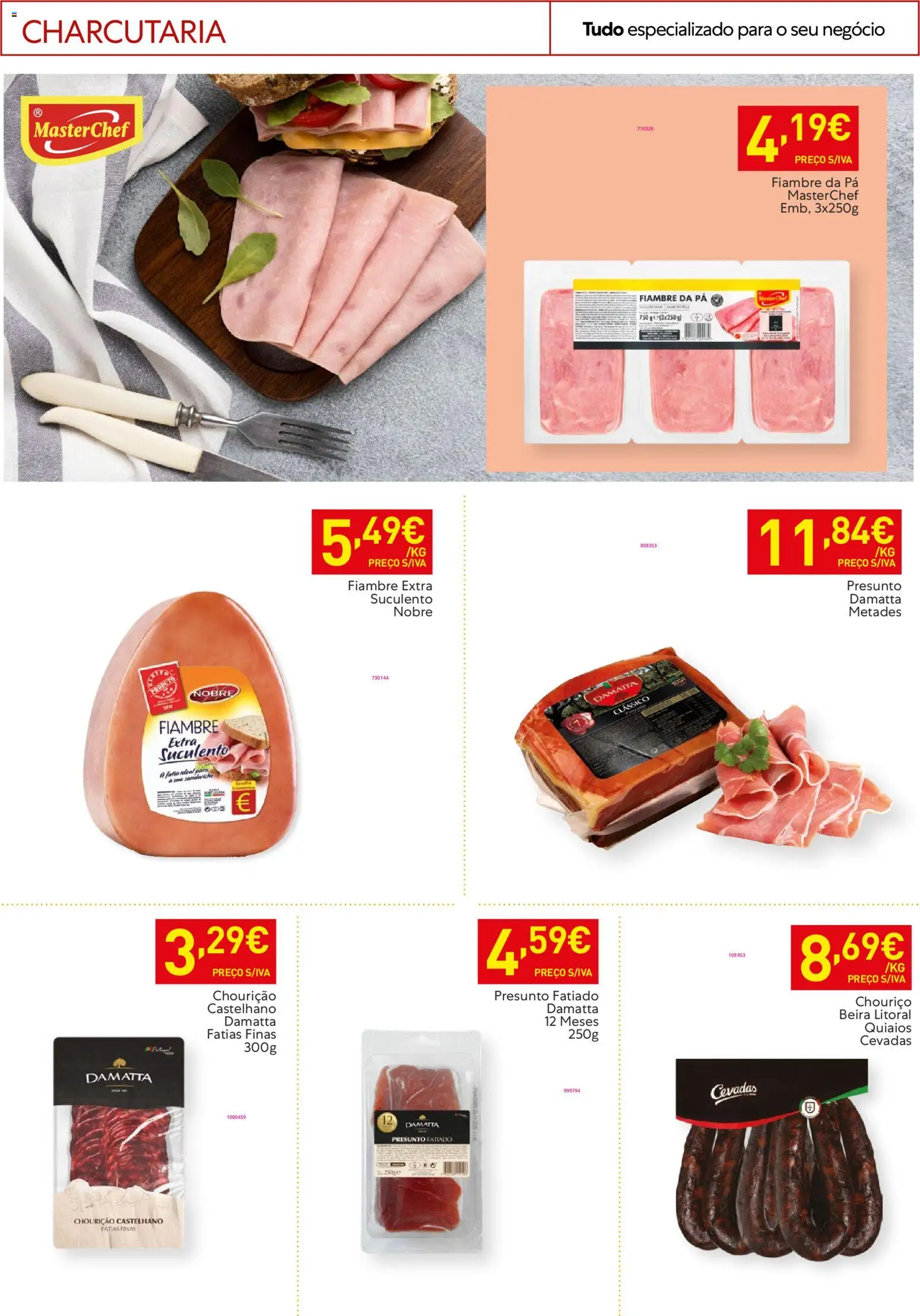 Recheio folheto │ válido de 20.01.2026 | Página: 12 | Produtos: Presunto, Chouriço, Pá