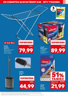 Pogląd oferty "Kaufland gazetka - Złap Okazje" - ważna od 26.03.2026 | Strona: 3 | Produkty: Suszarka, Szczotka, Suszarka vileda, Vileda