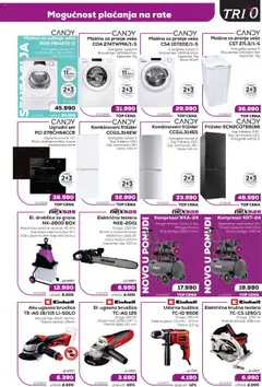 Tri O katalog - važi od 15.09.2025 | Strana: 3 | Proizvode: Mašina za pranje veša, Ugaona brusilica, Frižider, Mašina za sušenje veša