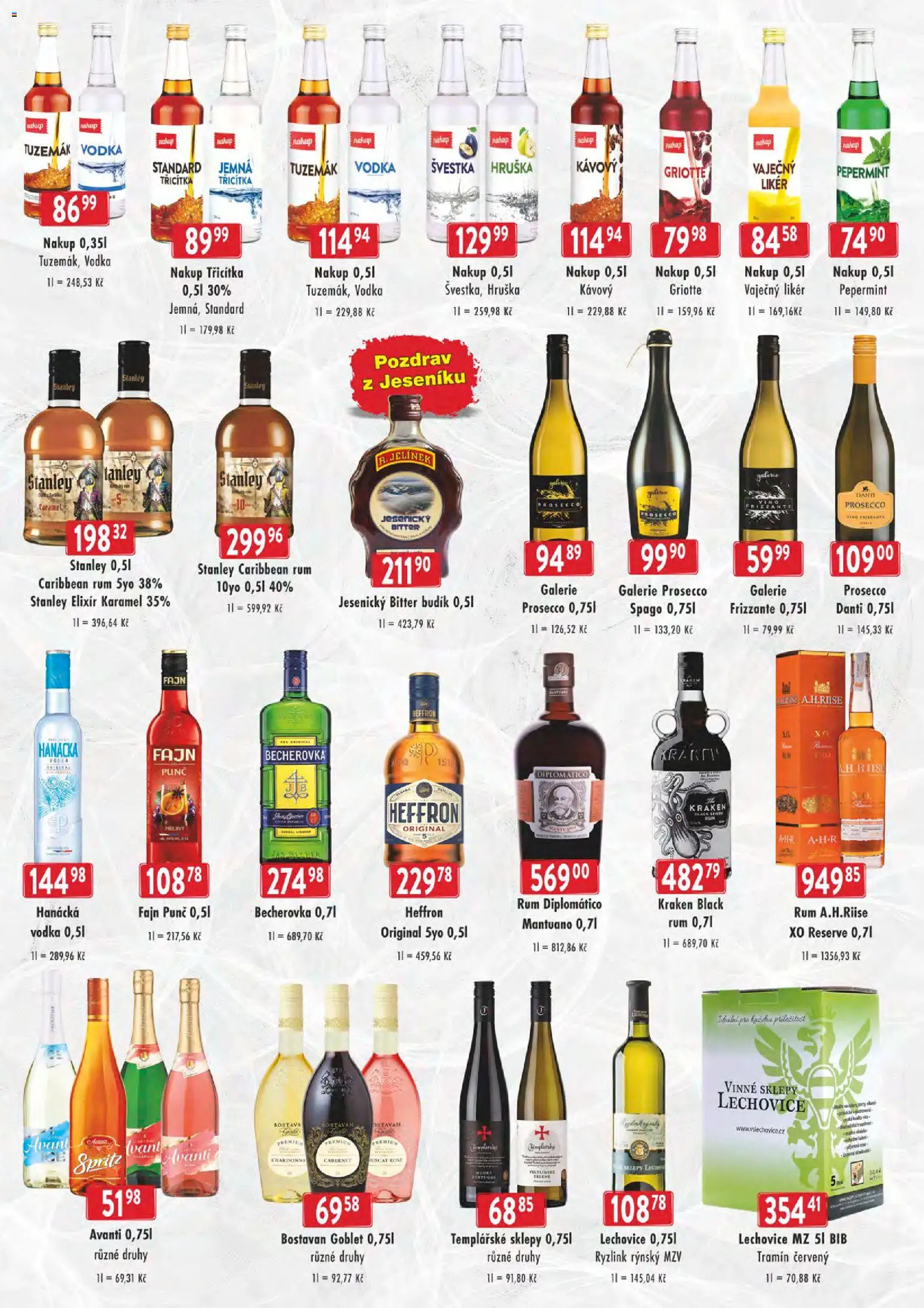 Astur & Qanto leták - cash&carry Jeseník, Krnov od 14.01.2026 | Strana: 2 | Produkty: Frizzante, Avanti, Prosecco vino frizzante, Tramín červený