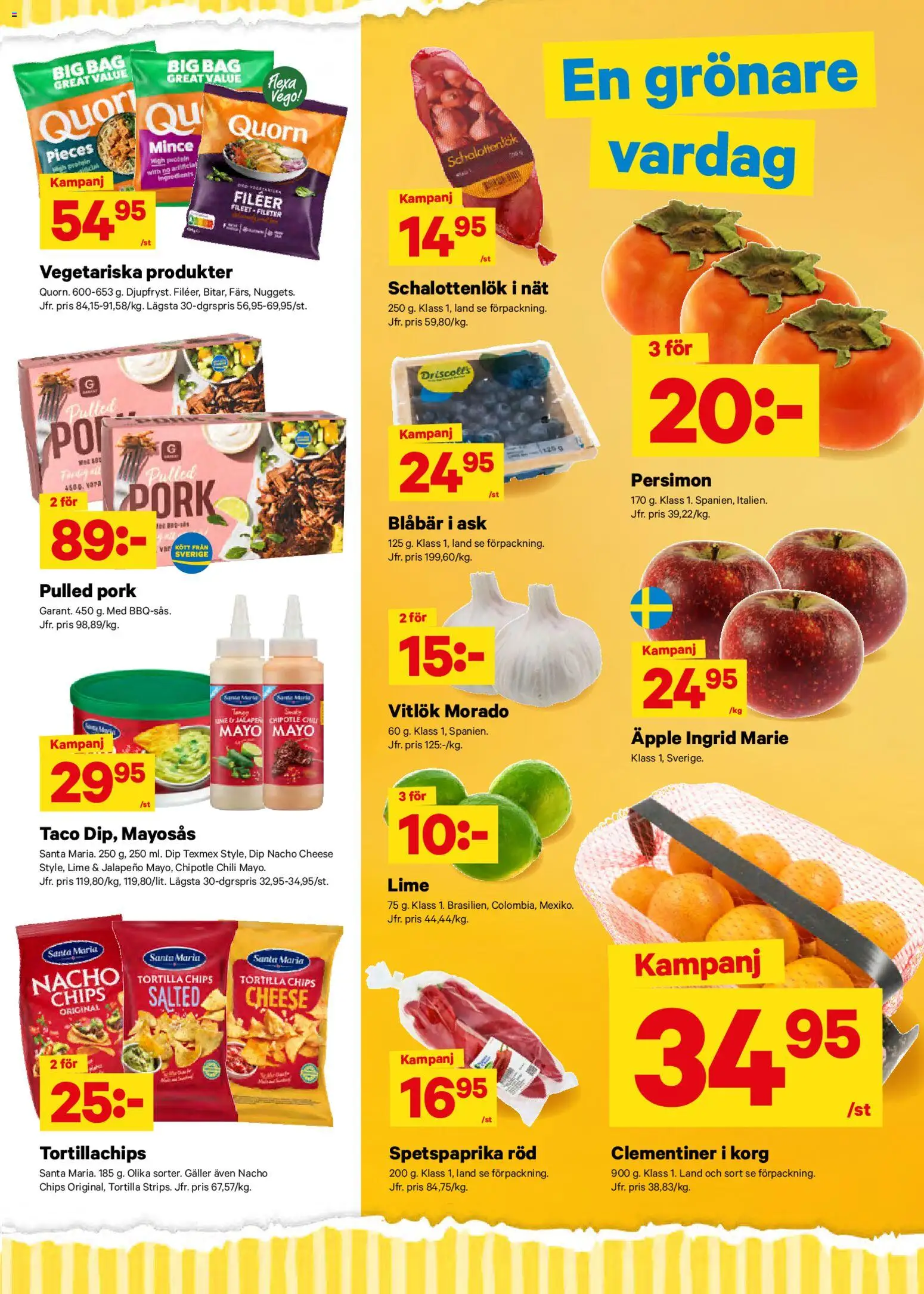 City Gross reklamblad aktuell från 24.11.2025 | Sida: 3 | Produkter: Tortilla, Tortillachips, Korg, Blåbär