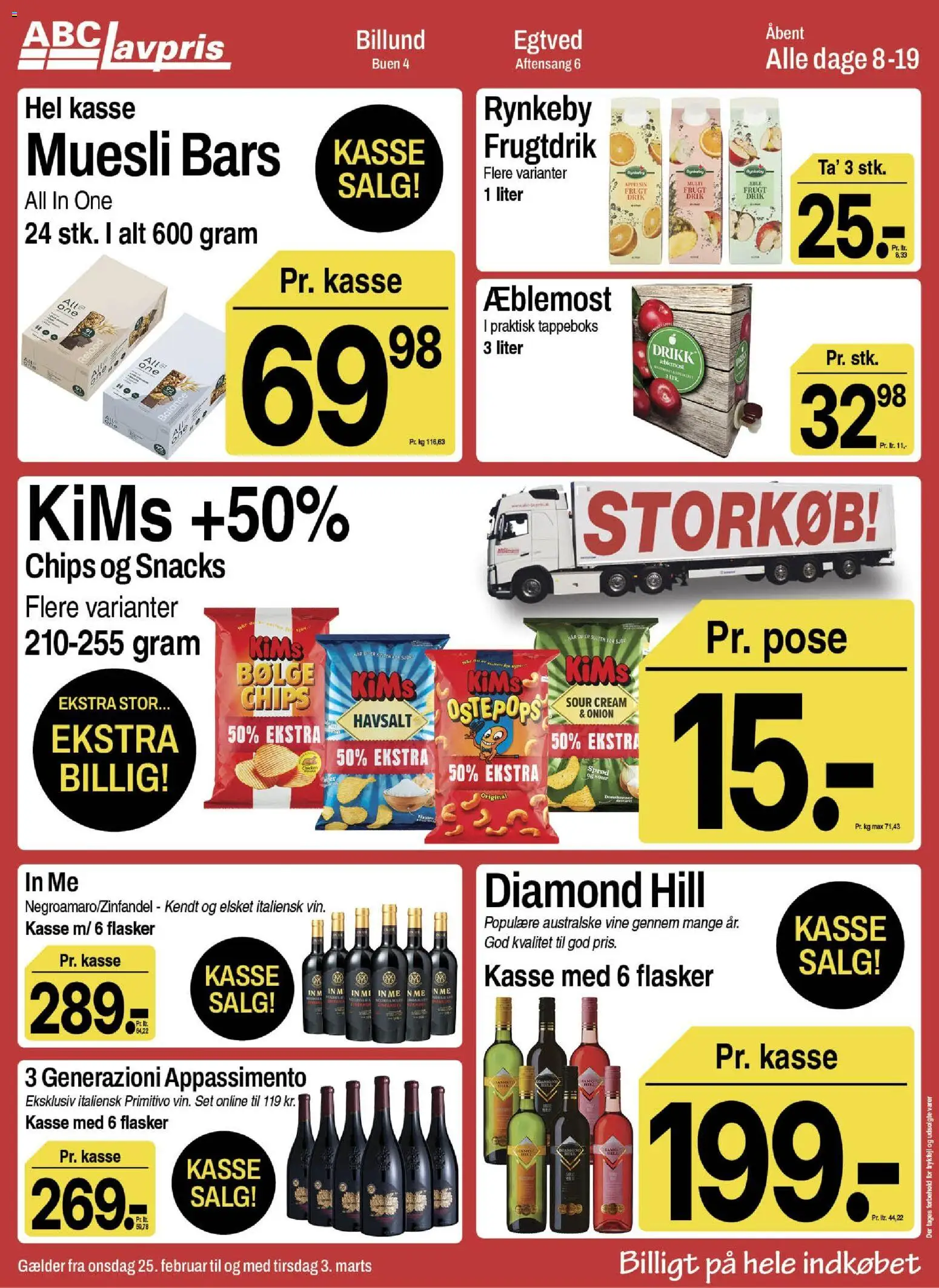 Abc Lavpris tilbudsavis – gyldig fra 25.02.2026 | Side: 3 | Produkter: Chips