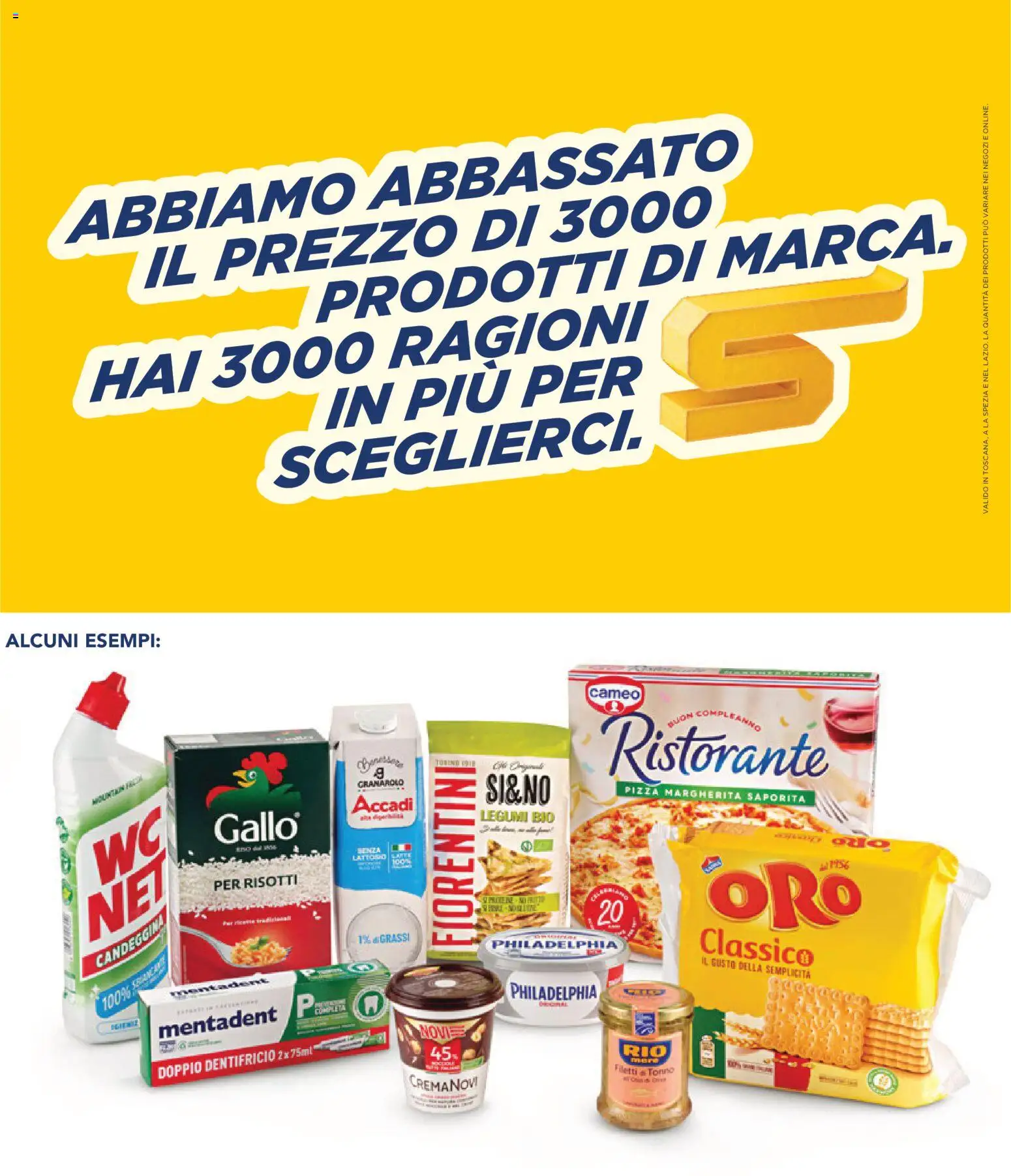 Volantino Esselunga S del 12.02.2026 | Pagina: 2 | Prodotti: Pizza, Dentifricio, Candeggina, Tonno