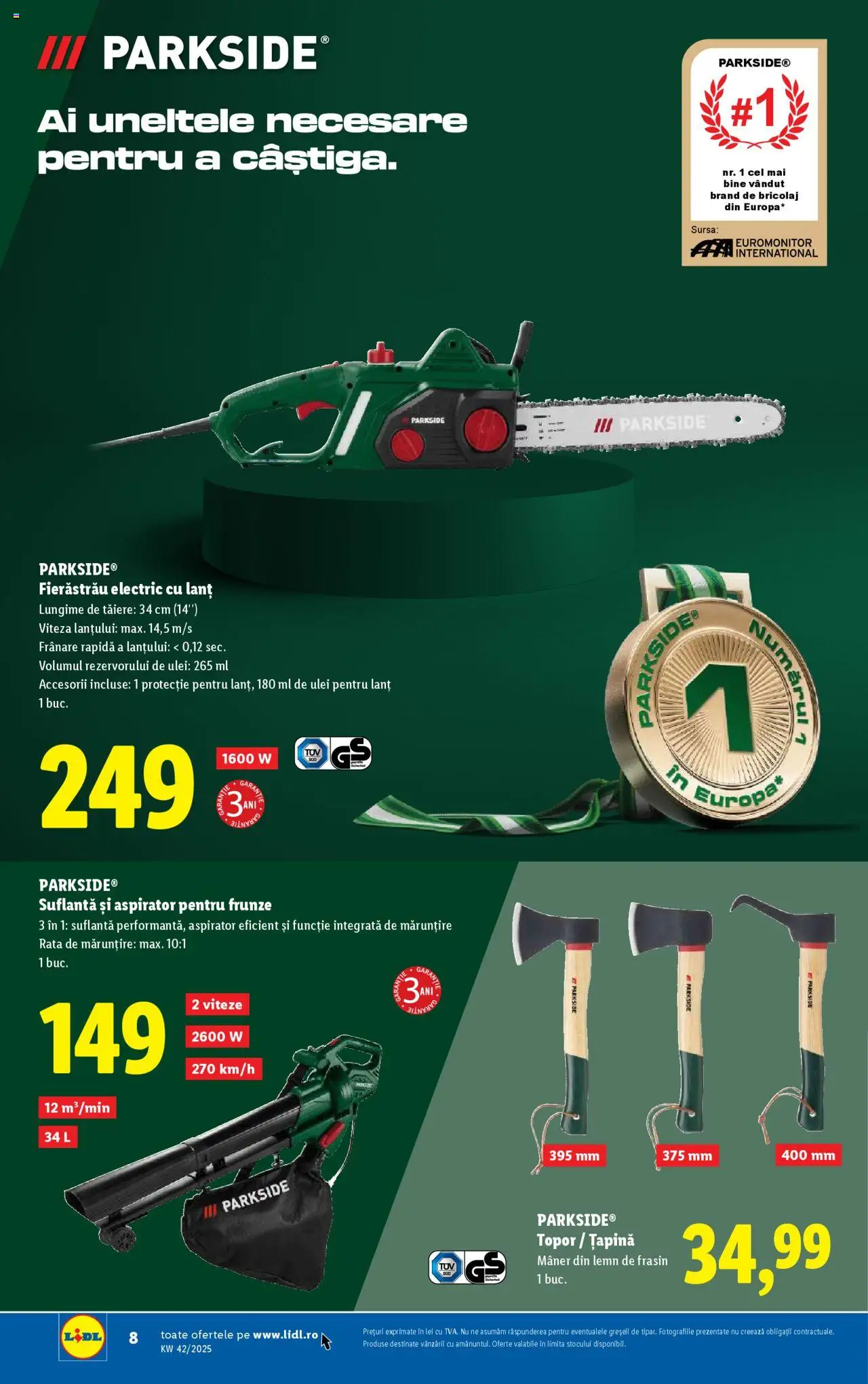 Noul catalog Lidl – valabil de la 13.10.2025 | Pagină: 8 | Produse: Aspirator, Mâner, Rață, Ulei